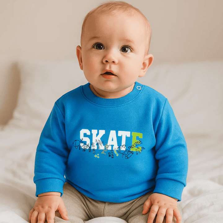 Rainy Bluză pentru bebeluși cu mânecă lungă Skate 62-92 cm. bleu