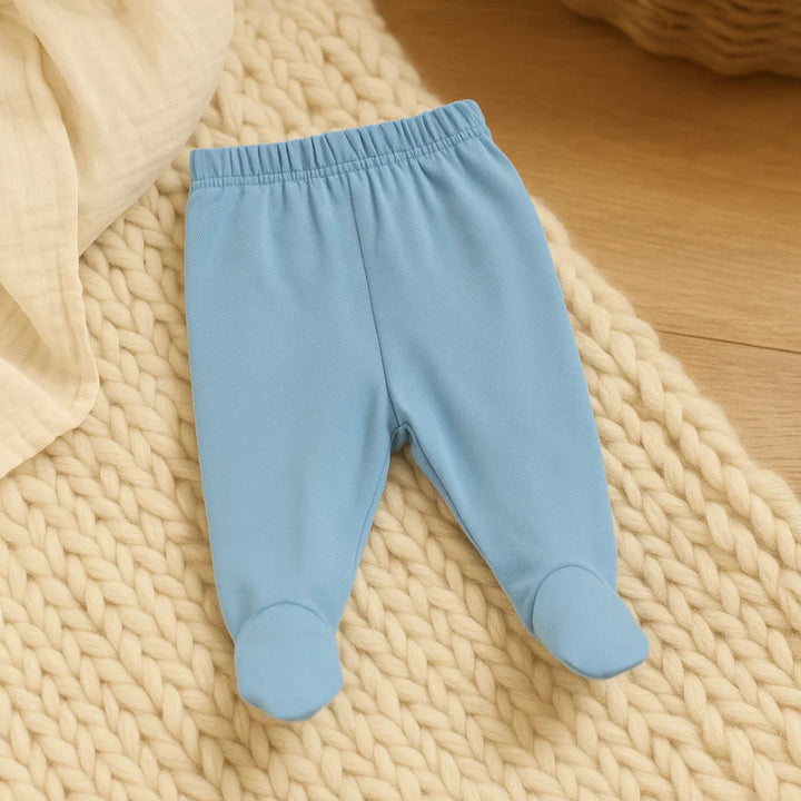 Rainy Pantaloni cu botoșei pentru bebeluși 48 - 62 cm. bleu