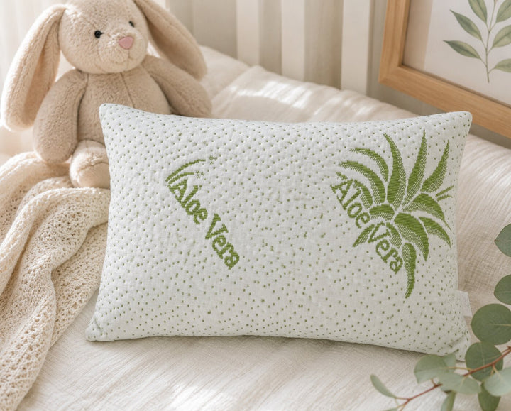 Rainy Pernă pentru bebeluși Aloe 30x40 cm, material respirabil, cu fermoar
