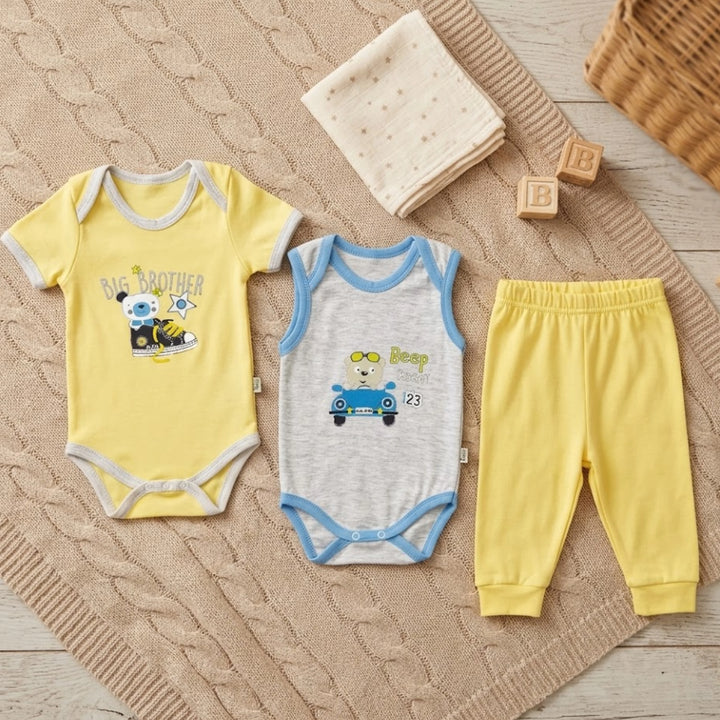 Set pentru bebeluși Rainy, 3 piese, Two Bears, 56-74 cm.