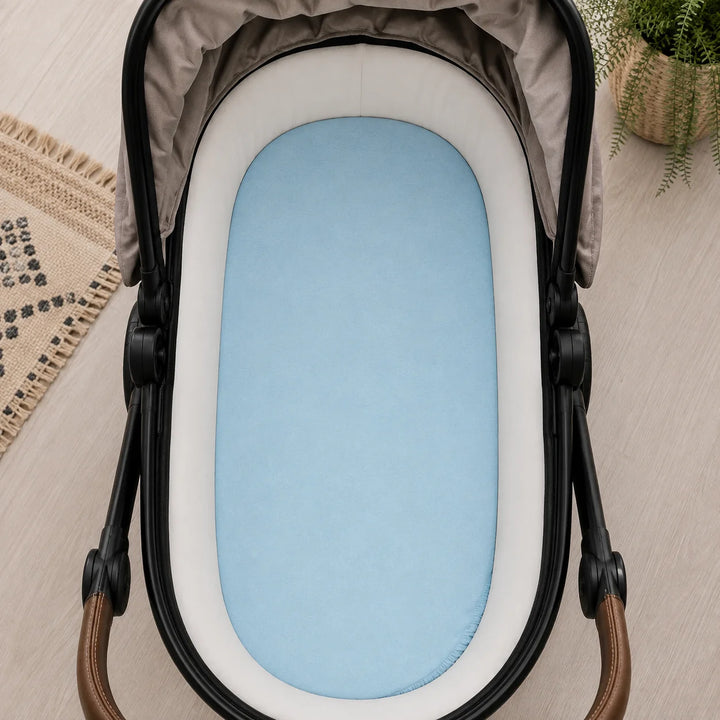 Rainy Cearșaf cu elastic pentru cărucior bebeluși 55/95 cm, albastru