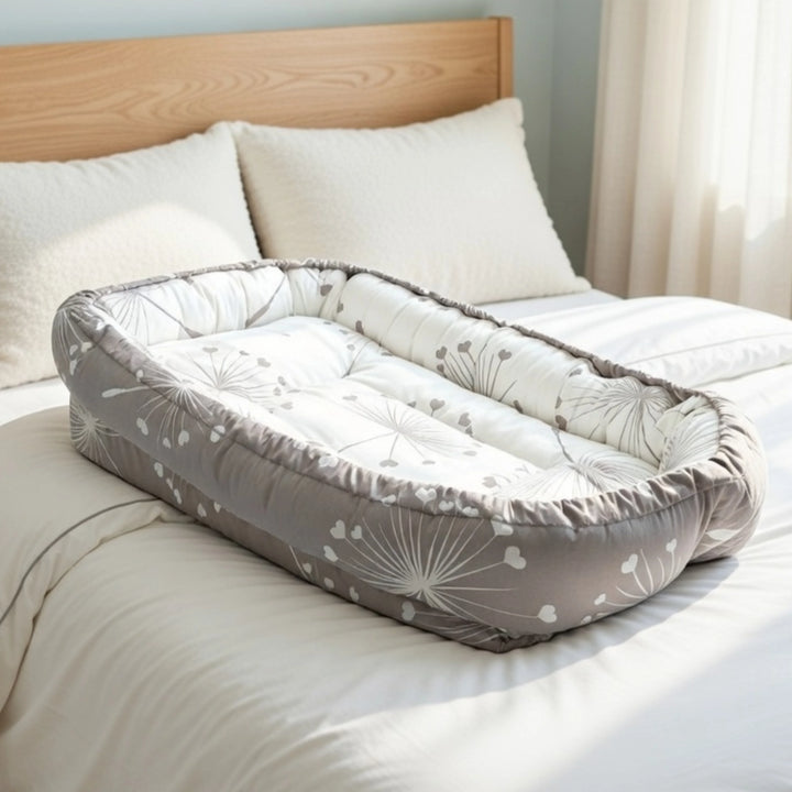 Rainy Cuib anti-reflux pentru nou-născuți Lux Păpădii maro