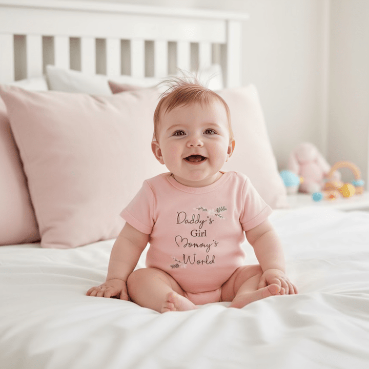 Rainy Body bebeluși cu mânecă scurtă 48-86cm. Daddy's girl