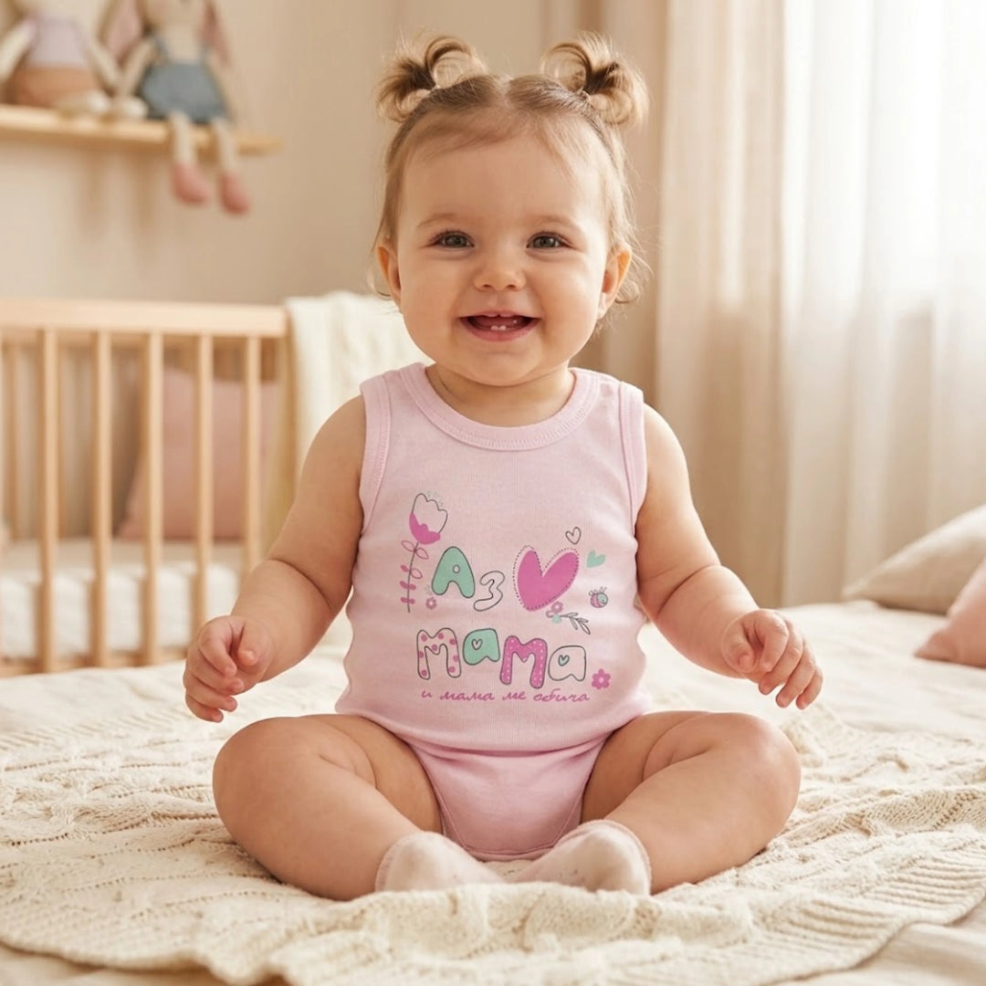 Rainy Body maiou pentru bebeluși 56-86cm. Eu o iubesc pe mama