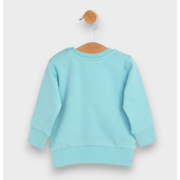 Rainy Bluză pentru bebeluși cu mâneci lungi Bear hug 62-92 cm, aqua