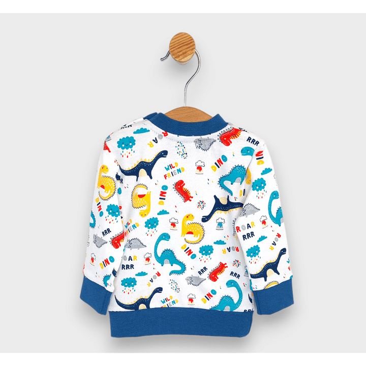 Rainy Bluză pentru bebeluși cu mânecă lungă Dino 62-92 cm.
