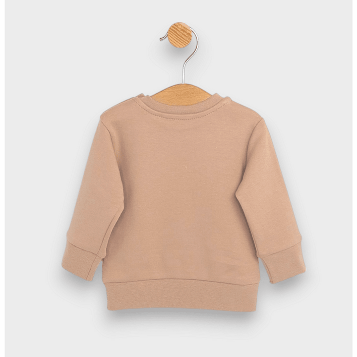 Rainy Bluză pentru bebeluși cu mânecă lungă Hi There 62-92 cm. migdală