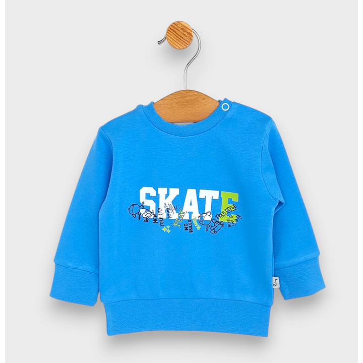 Rainy Bluză pentru bebeluși cu mânecă lungă Skate 62-92 cm. bleu