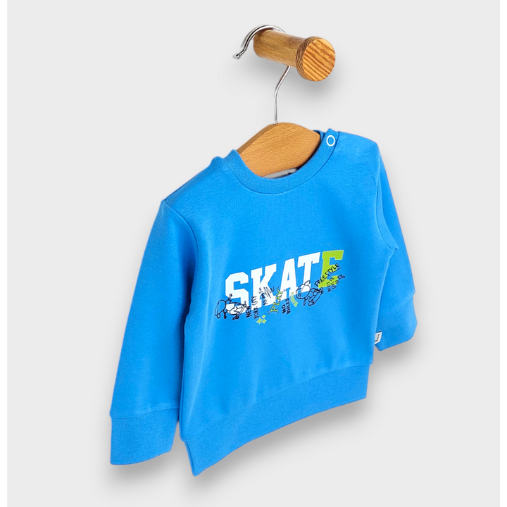 Rainy Bluză pentru bebeluși cu mânecă lungă Skate 62-92 cm. bleu