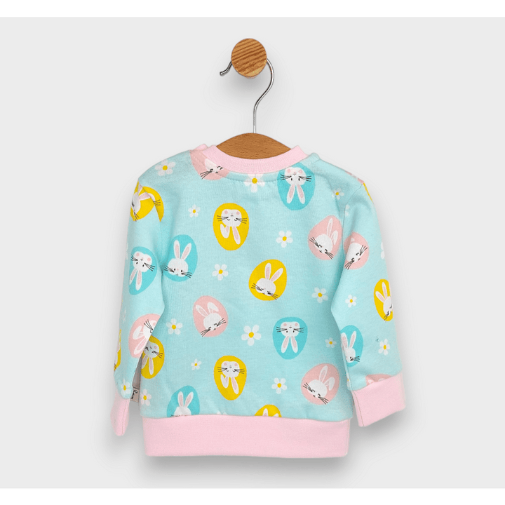 Bluză pentru bebeluși Rainy cu mâneci lungi „Iepuraș cu flori”, 62-92 cm.