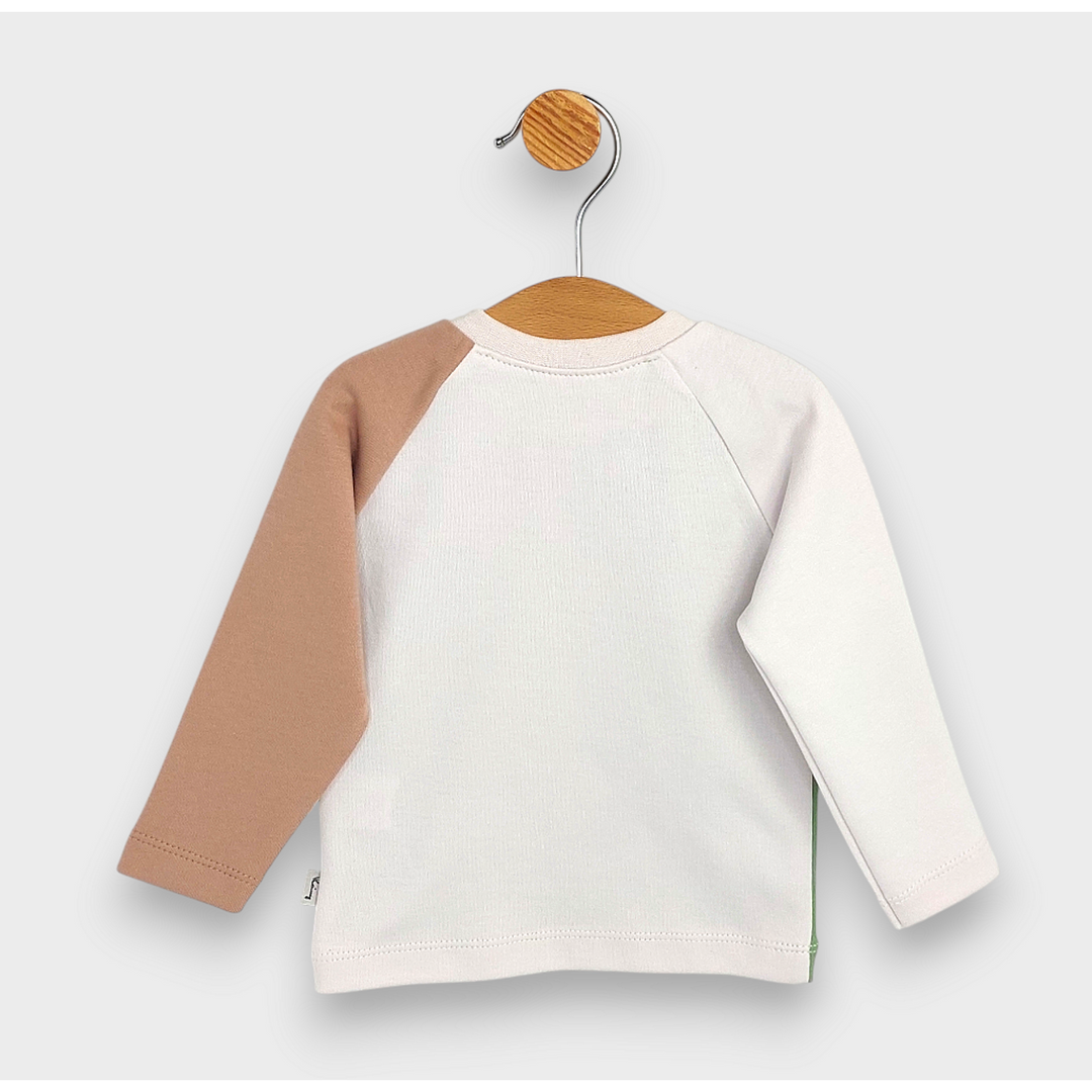 Rainy Bluză pentru bebeluși cu mânecă lungă raglan Boy Power 62-92 cm.