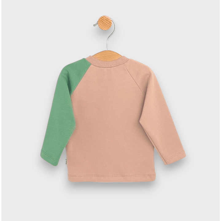 Bluză pentru bebeluși Rainy cu mâneci lungi raglan „Prieteni”, 62-92 cm.