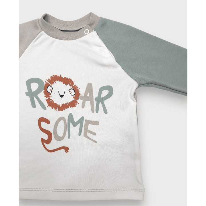 Bluză pentru bebeluși Rainy cu mâneci lungi raglan Roar 62-92 cm.