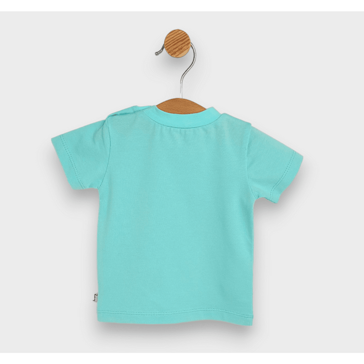 Rainy Bluză pentru bebeluși cu mânecă scurtă Let's smile 62-92 cm. verde mentă