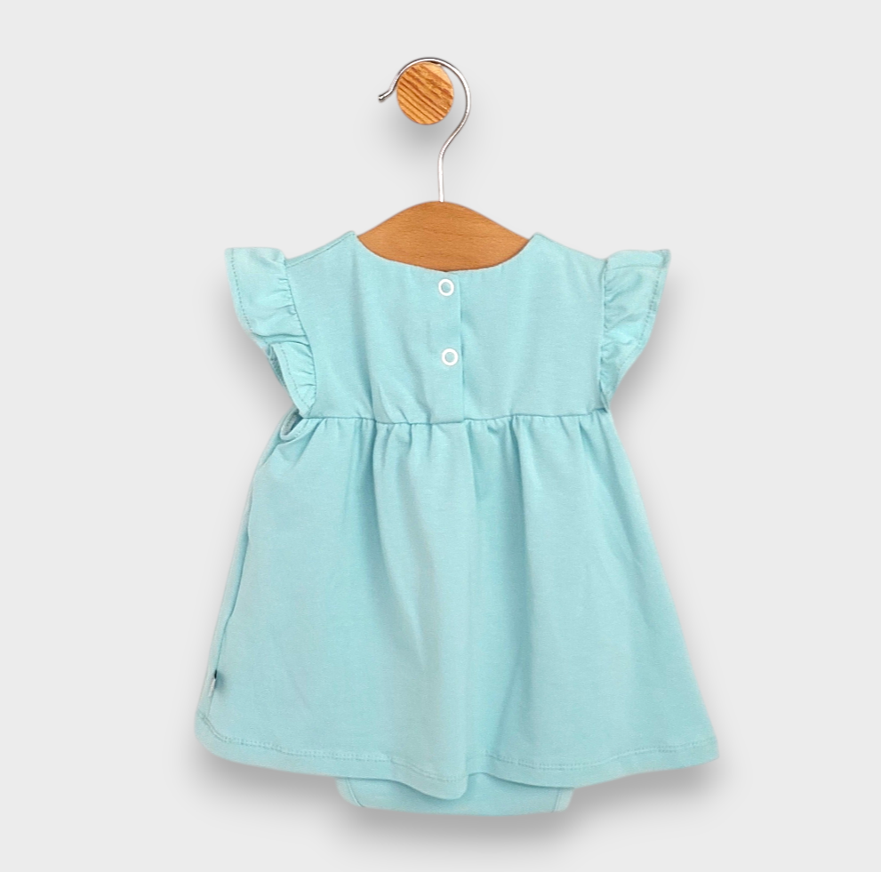 Rainy Rochiță-body pentru bebeluși Pisicuțe 56-80 cm. aqua