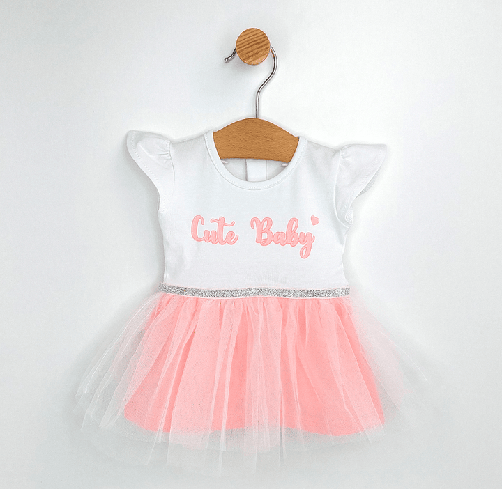 Rainy Rochiță tip body pentru bebeluși cu bentiță 56-80 cm. Cute Baby corai