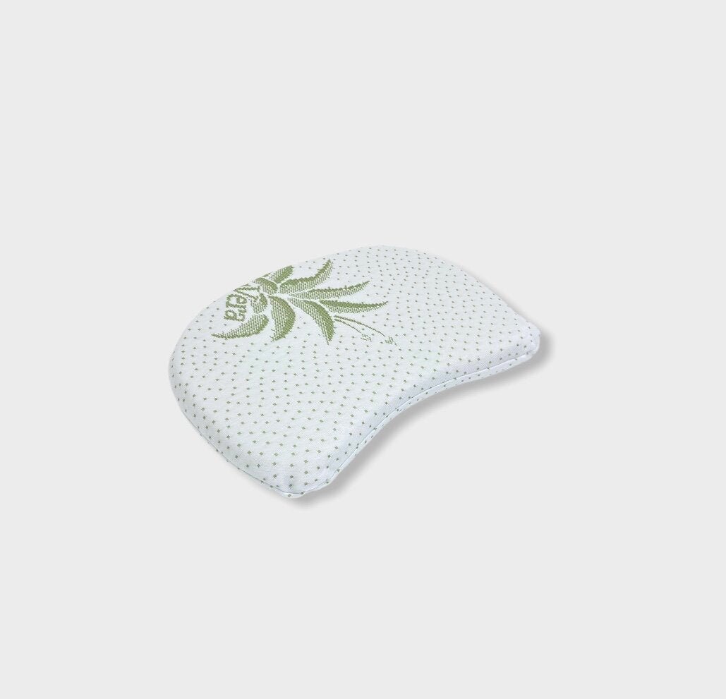 Pernă pentru bebeluși cu memorie Rainy, în formă de rinichi, cu Aloe Vera