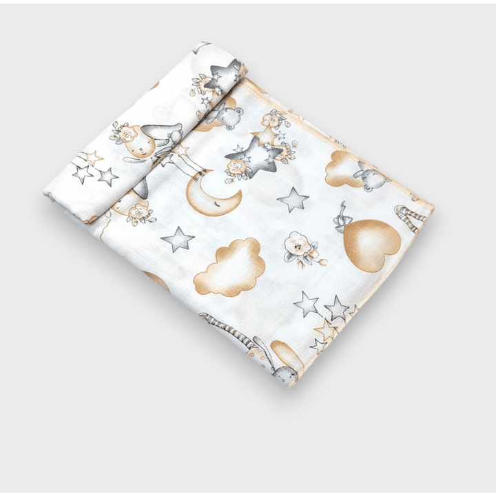 Rainy Scutec textil din muselină pentru bebeluși 50x110 cm. Iepuraș balerină