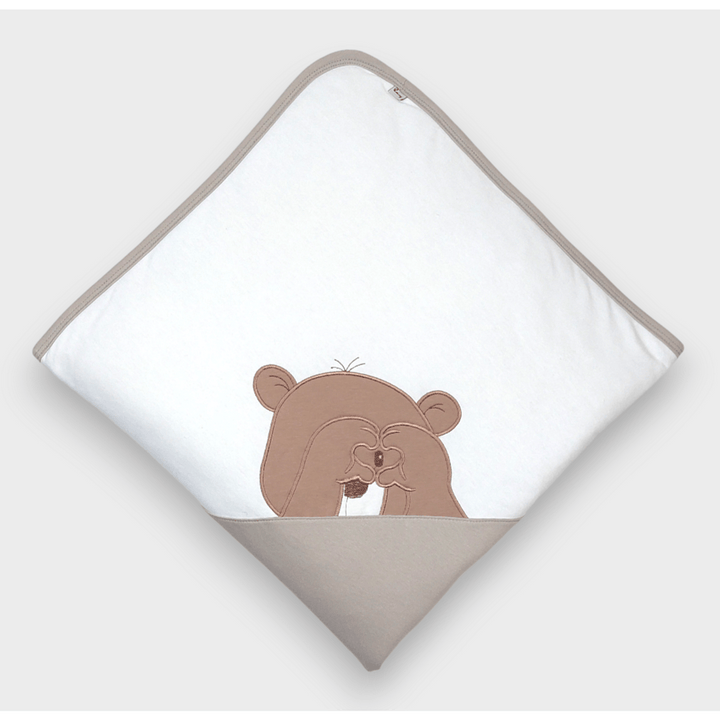 Rainy Scutec pentru bebeluși 85x85 cm. Love Bear