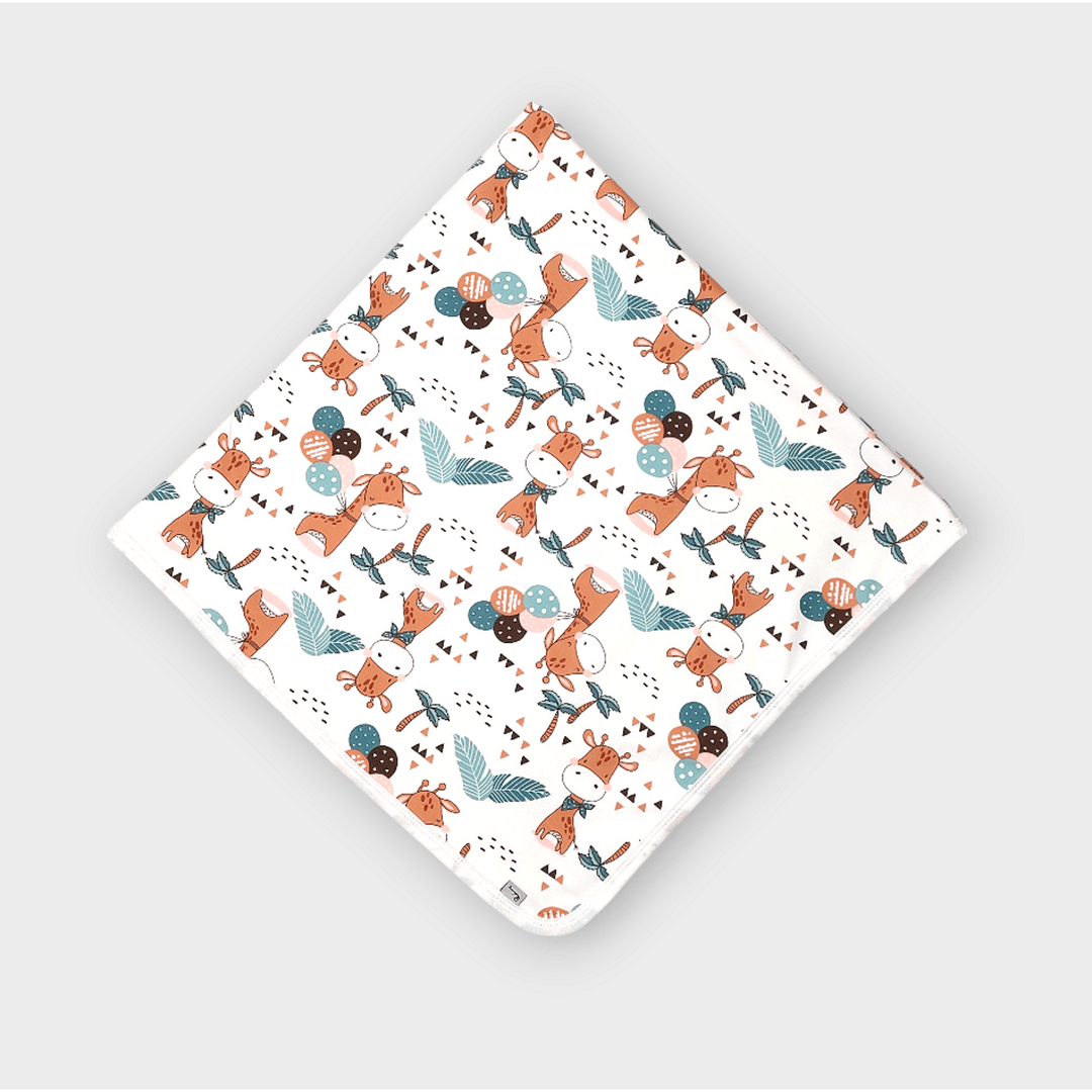 Rainy Scutec pentru bebeluși 85x85 cm. Girafă cu baloane