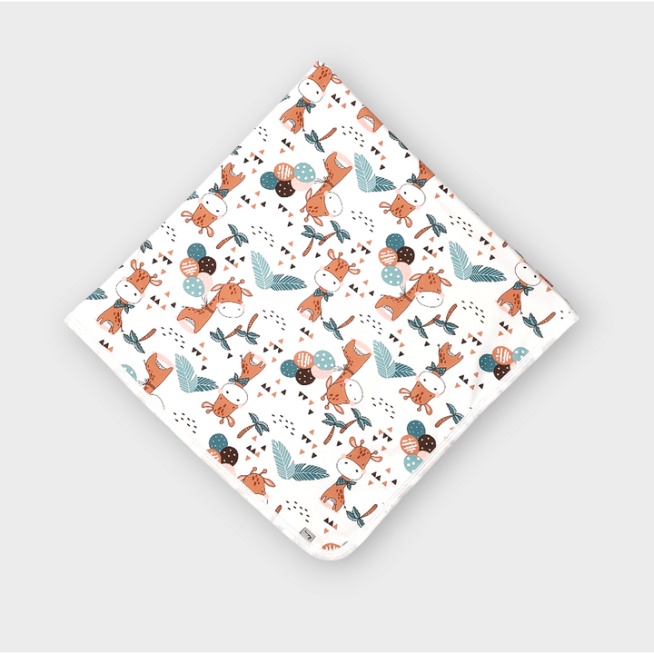 Rainy Scutec pentru bebeluși 85x85 cm. Girafă cu baloane