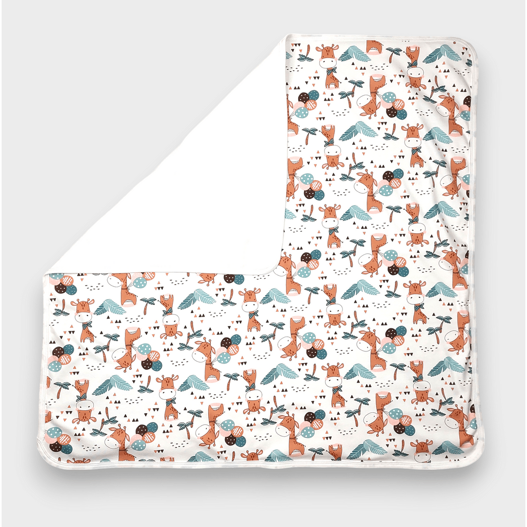 Rainy Scutec pentru bebeluși 85x85 cm. Girafă cu baloane