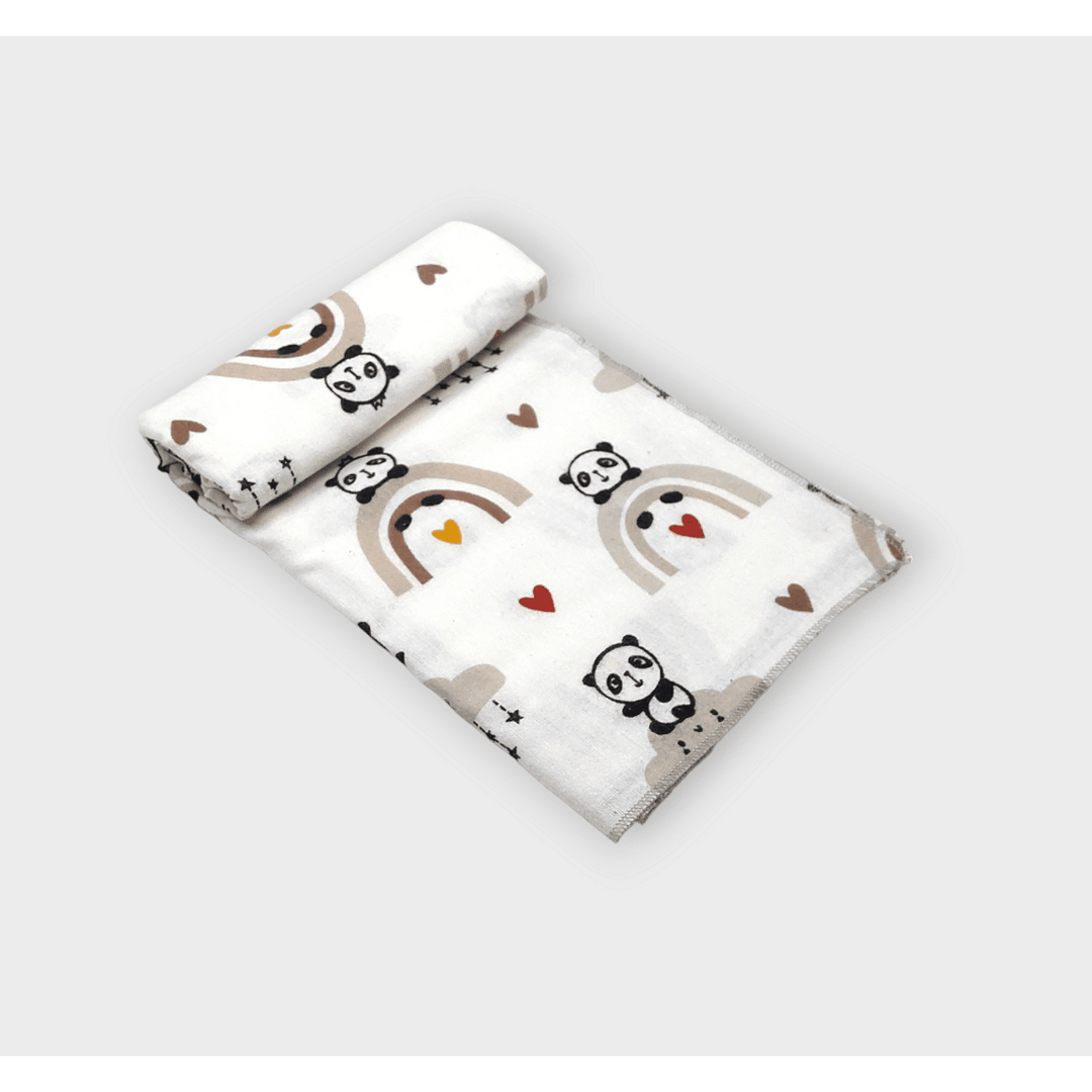 Rainy Scutec pentru bebeluși din finet 80x35 cm. Curcubee mari, bej