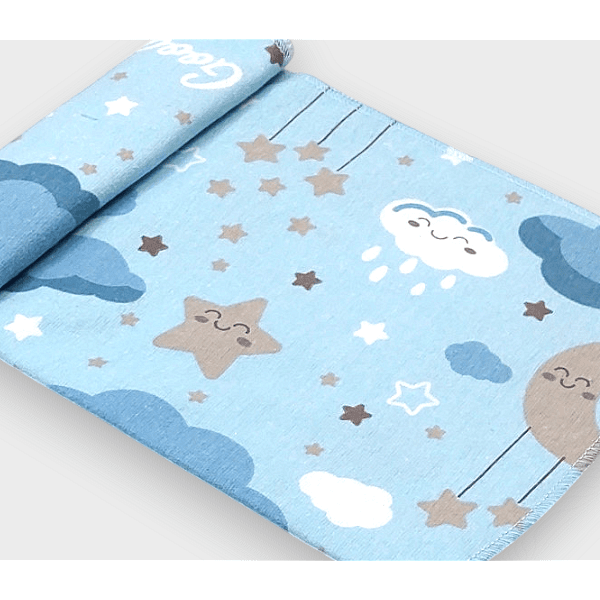 Rainy Scutec textil pentru bebeluși din finet 80x35 cm. Good night maro
