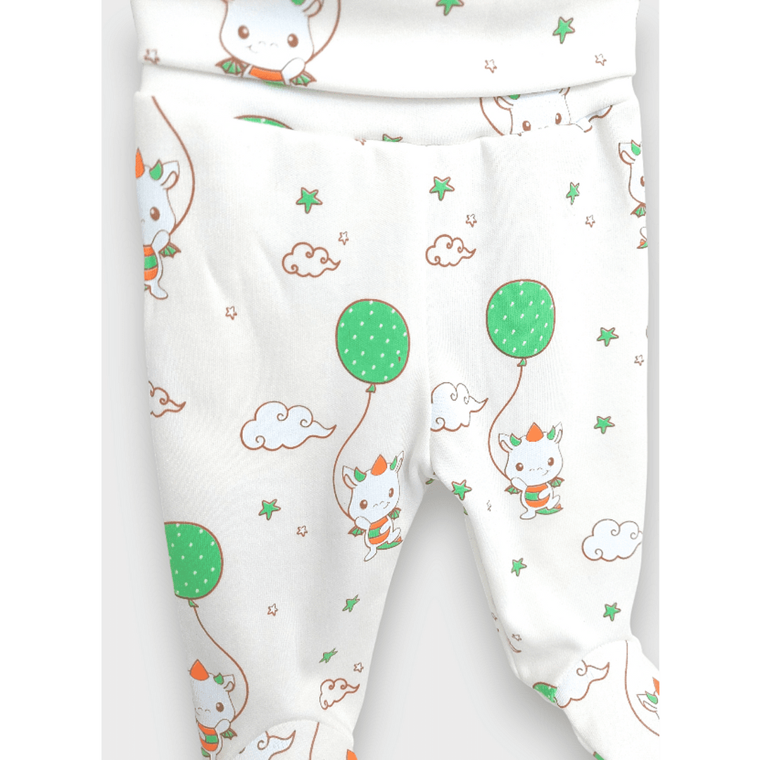 Rainy Pantalonași cu botoșei pentru bebeluși 48 - 62 cm. Dino