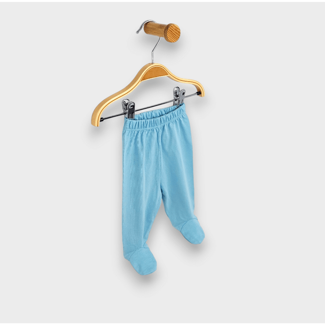 Rainy Pantaloni cu botoșei pentru bebeluși 48 - 62 cm. bleu