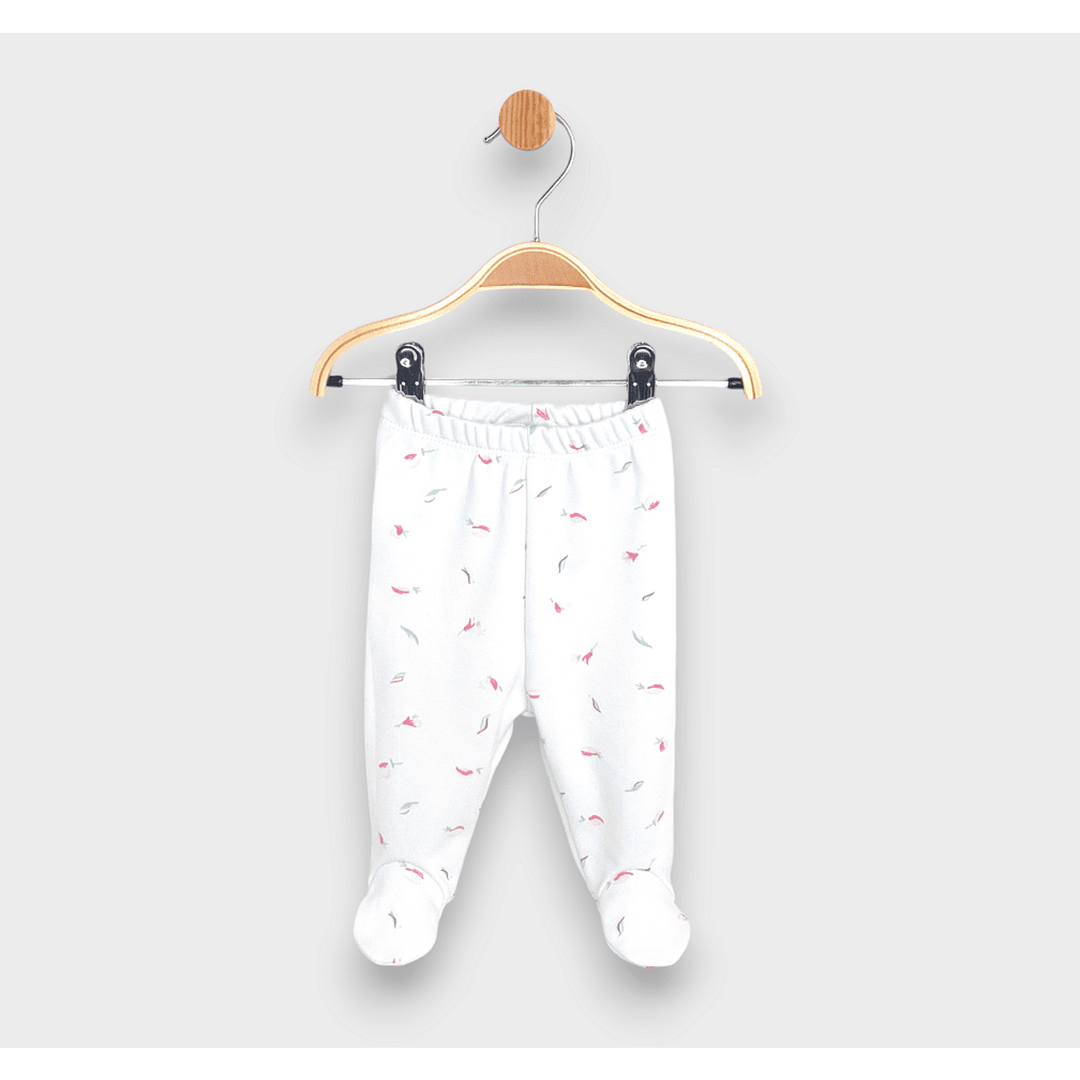 Rainy Pantaloni cu botoșei pentru bebeluși 48 - 68 cm. Trandafiri