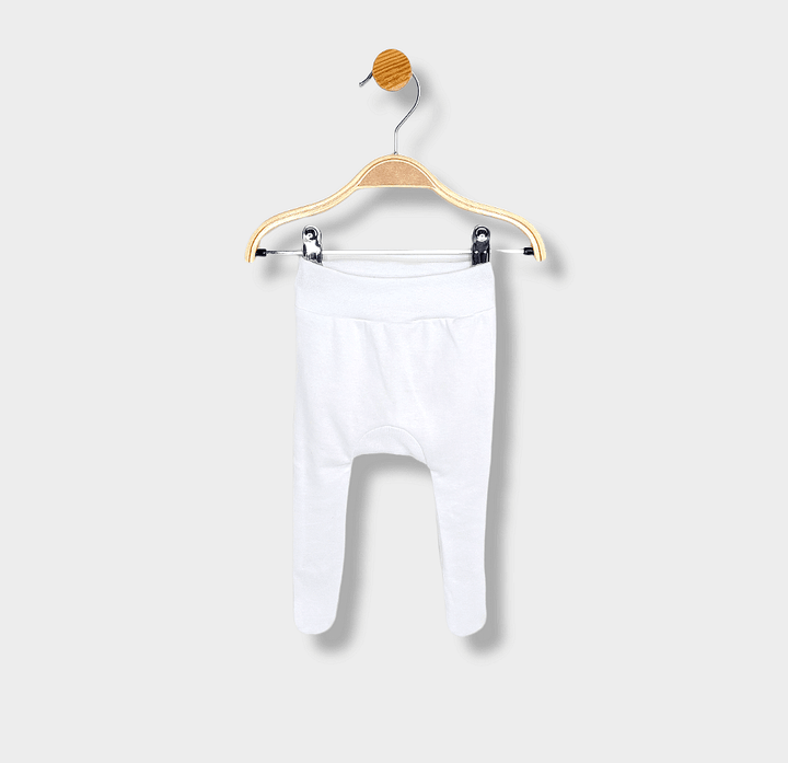 Rainy Pantaloni cu botoșei pentru bebeluși 56-80 cm alb