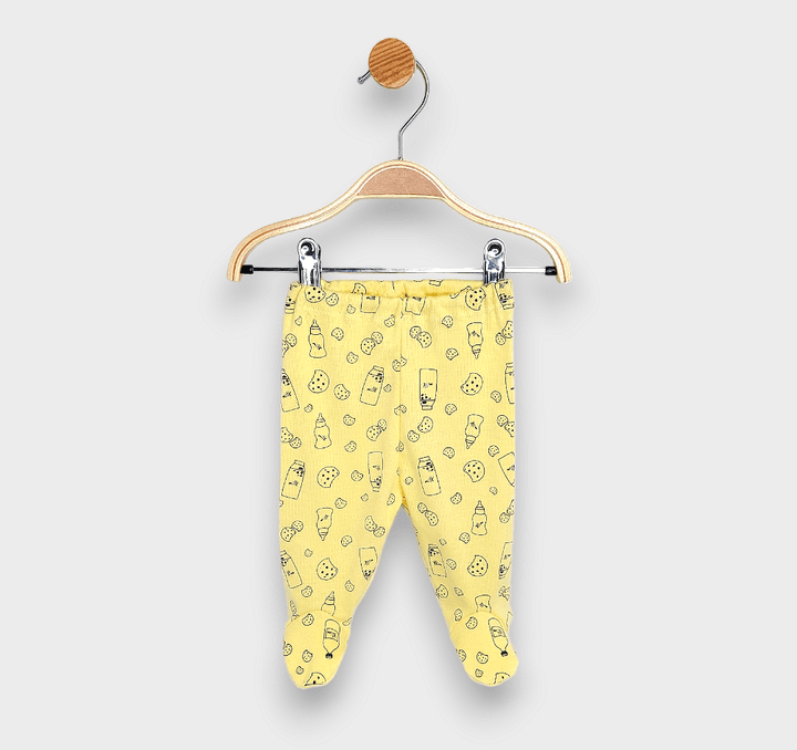 Rainy Pantalonași cu botoșei pentru bebeluși Milk 48 - 74 cm galben