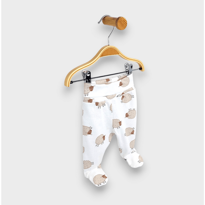 Rainy Salopetă pentru bebeluși cu bandă întoarsă 48 - 62cm. Beige sheep