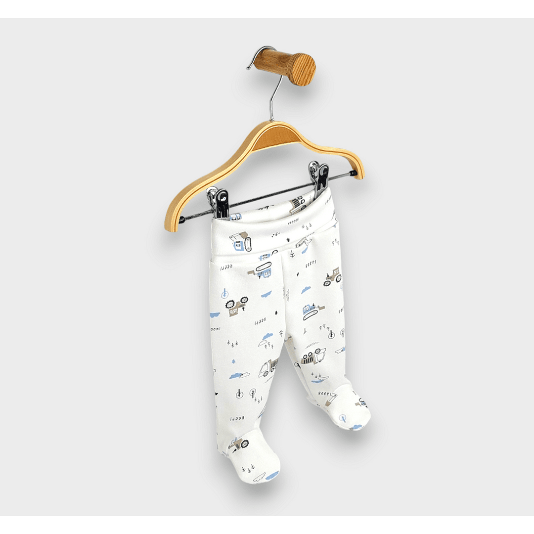 Rainy Pantaloni de bebeluș cu bentiță întoarsă 48 - 68 cm. Tractoare