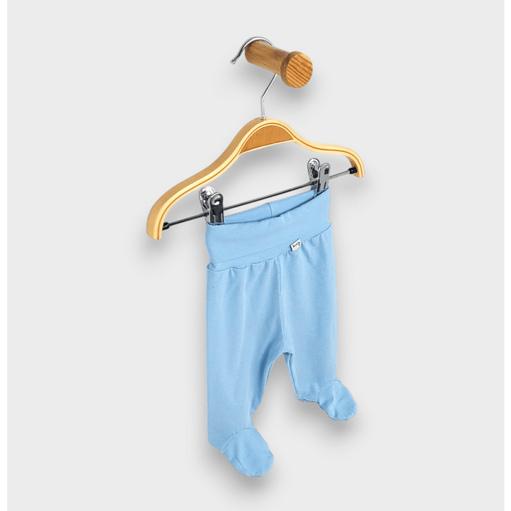 Rainy Pantalonași cu botoșei pentru bebeluși cu talie pliabilă 48 - 74 cm, albastru ocean
