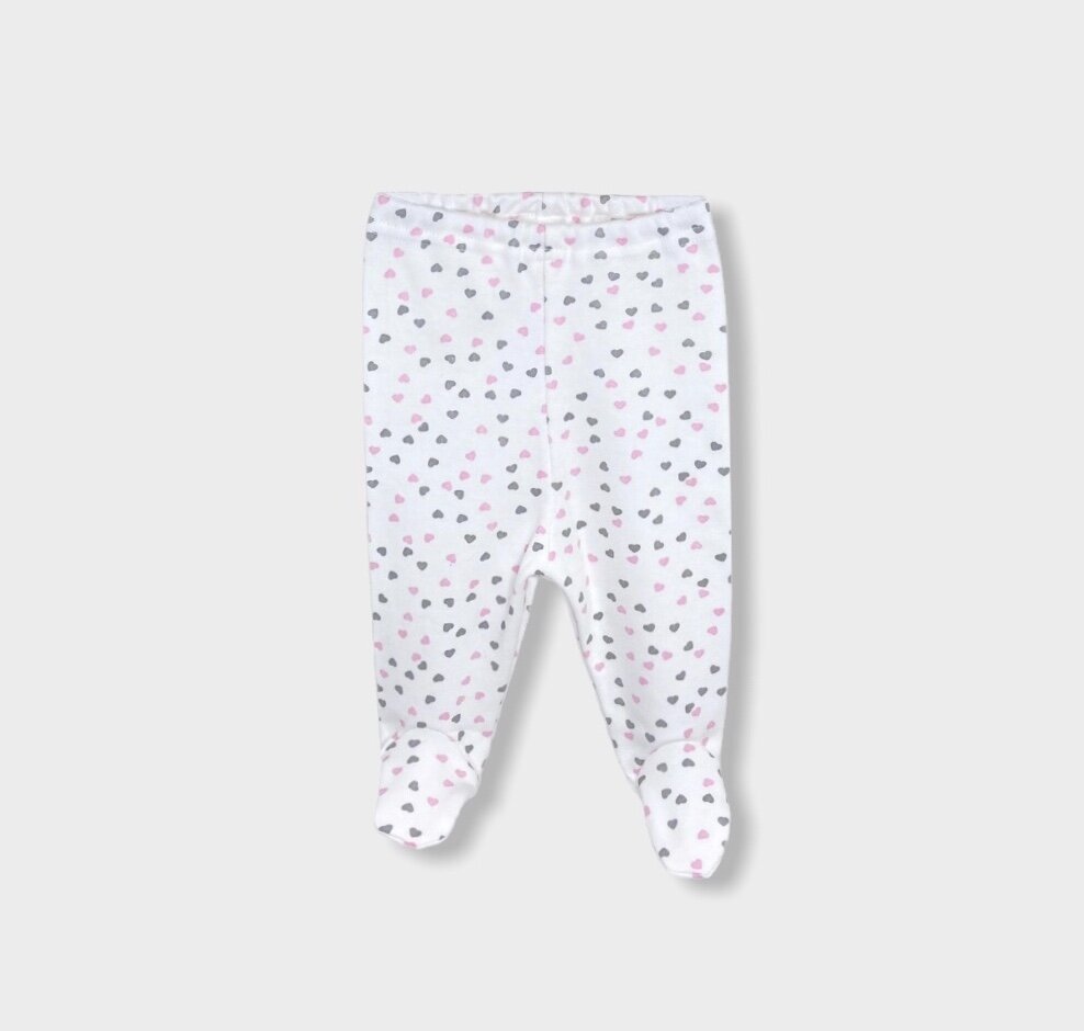 Rainy Pantalonași cu botoșei pentru bebeluși 48-68 cm cu inimioare