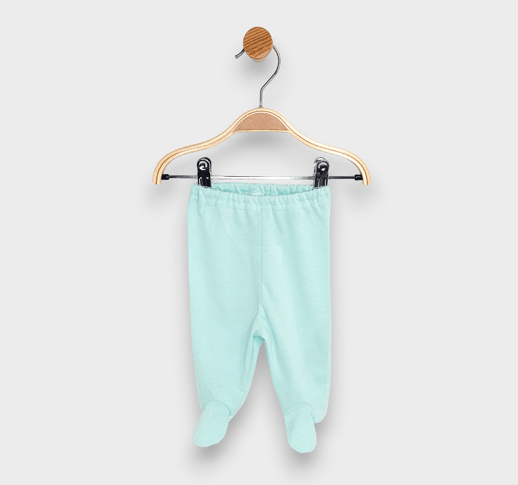 Rainy Pantaloni cu botoșei pentru bebeluși, verde mentă, 48 - 74 cm.