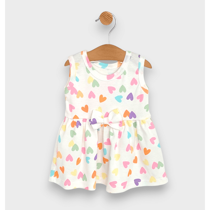 Rainy Rochie pentru bebeluși „Inimioare colorate” 62 - 92 cm.