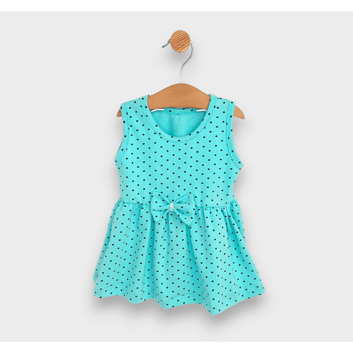 Rainy Rochie pentru bebeluși cu buline/verde 62 - 92 cm.