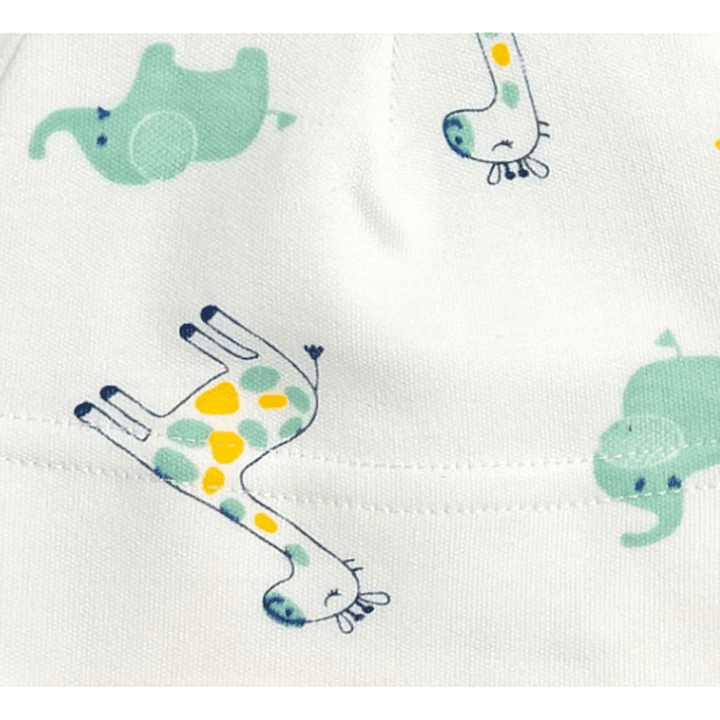 Căciuliță pentru bebeluși Rainy 56–62 cm cu girafă și elefant