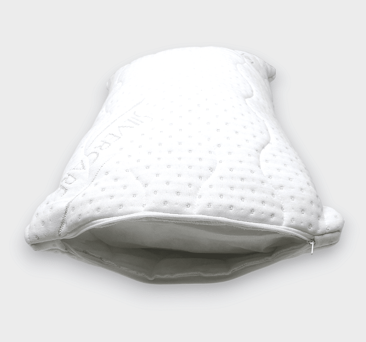 Rainy Pernuță pentru bebeluși cu fire de argint 40x60 cm material respirabil cu fermoar