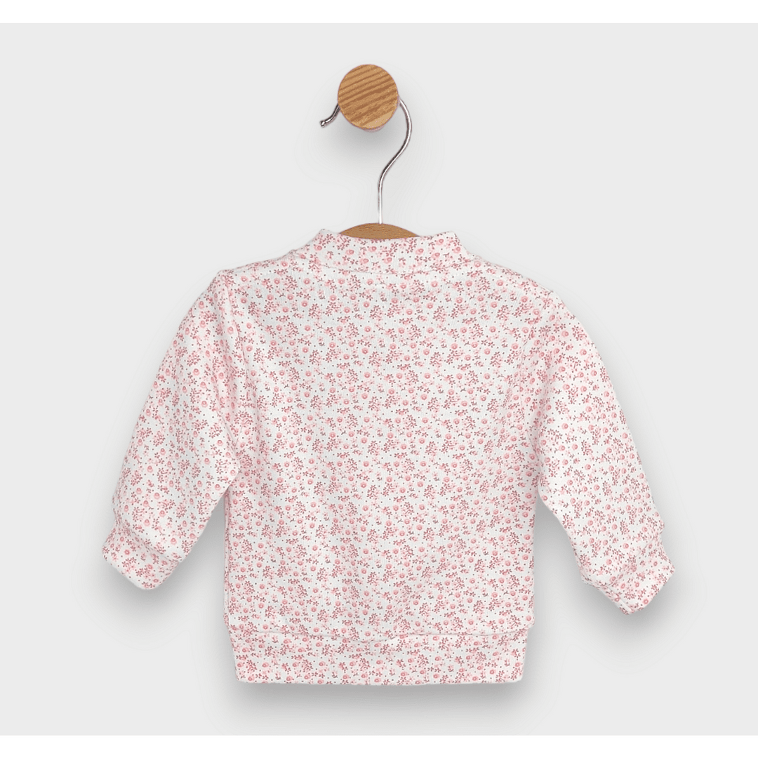 Cardigan pentru bebeluși Rainy 56 cm. Flori