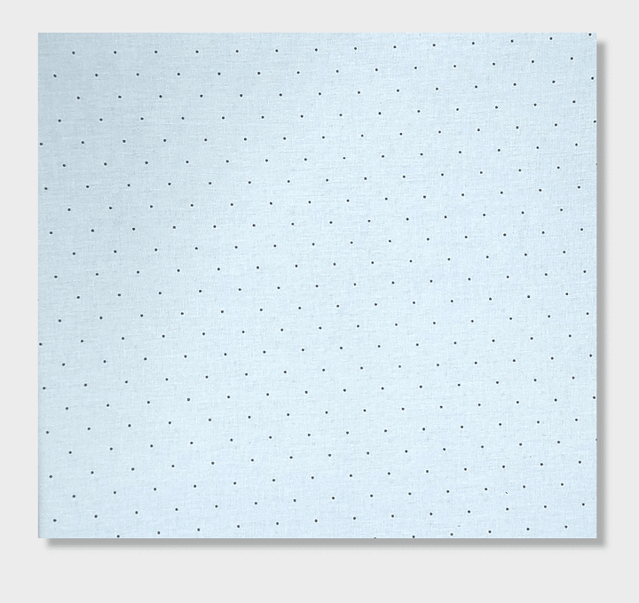 Rainy Cearșaf de bebe cu elastic 60x120 cm. Buline albastre