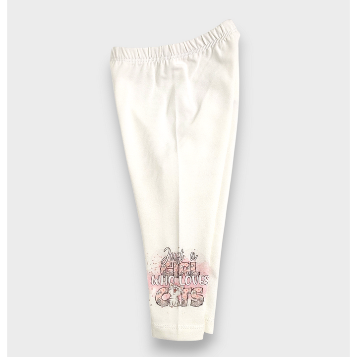 Rainy Colanți lungi pentru bebeluși Cats 62-92 cm. ecru