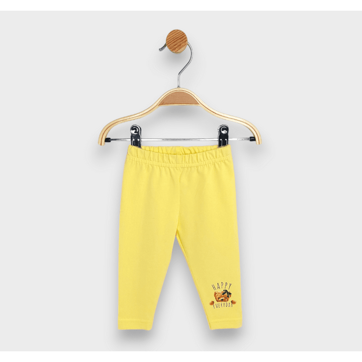 Rainy Colanți lungi pentru bebeluși „Happy”, 62-92 cm, galben