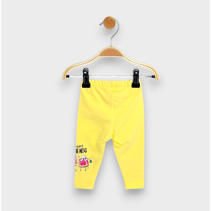 Rainy Colanți lungi pentru bebeluși Happy friends 62-92 cm, galben