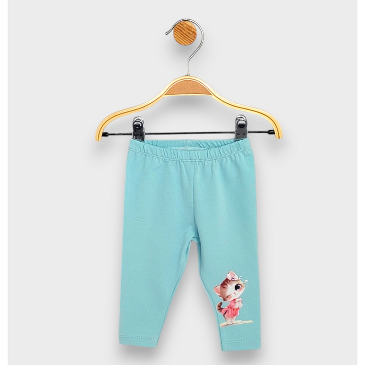 Rainy Colanți lungi pentru bebeluși Kitty 62-92 cm. aqua