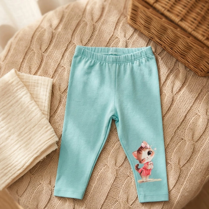 Rainy Colanți lungi pentru bebeluși Kitty 62-92 cm. aqua