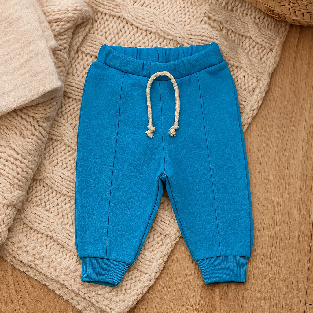 Rainy Pantaloni lungi pentru bebeluși 62-92 cm, albastru deschis